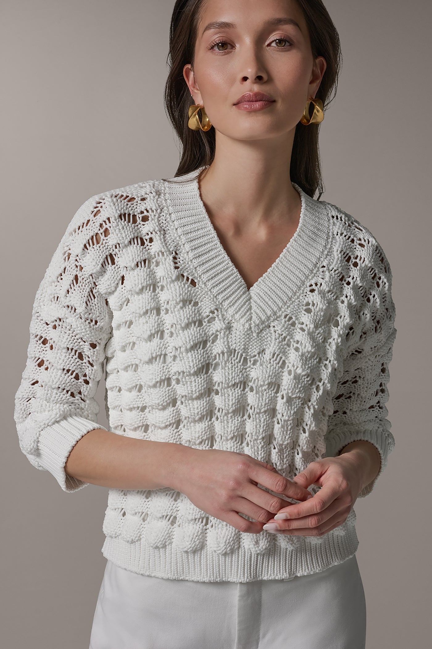 Donna Karan | 3/4 SLEEVE SWEATER