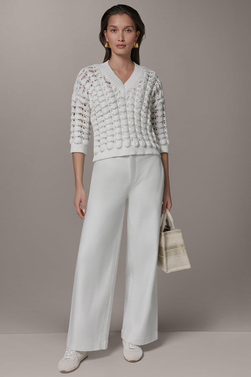 Donna Karan | 3/4 SLEEVE SWEATER