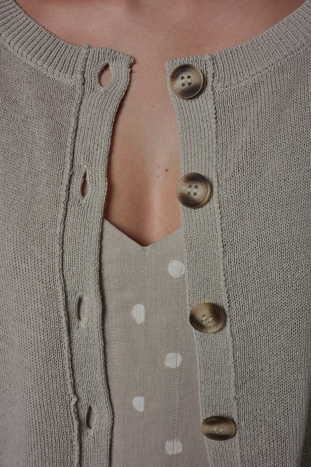 Donna Karan | SHORT SLEEVE EASY CARDIGAN
