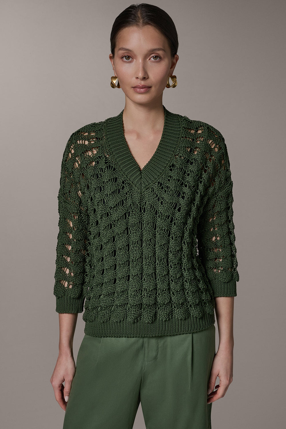 Donna Karan | 3/4 SLEEVE SWEATER