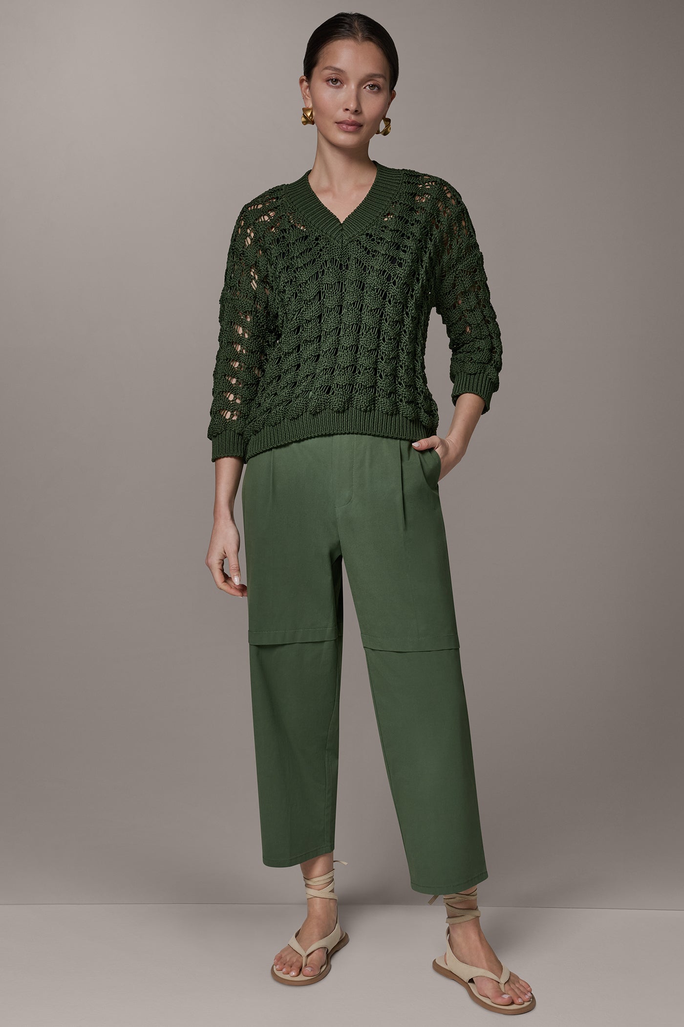 Donna Karan | 3/4 SLEEVE SWEATER