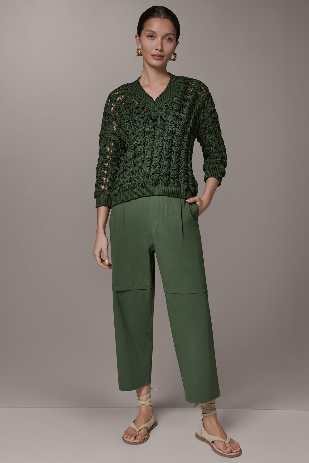 Donna Karan | 3/4 SLEEVE SWEATER