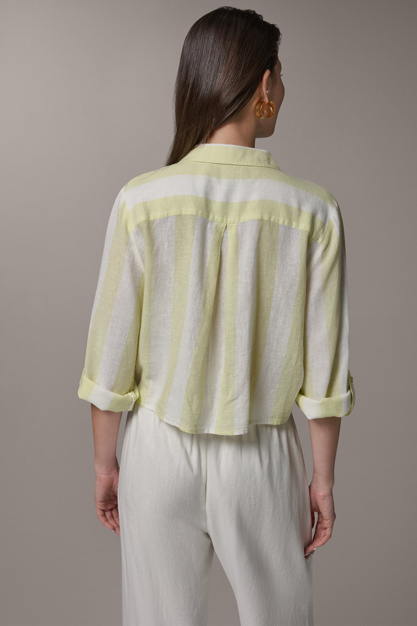Donna Karan | LONG SLEEVE TIE-FRONT BLOUSE