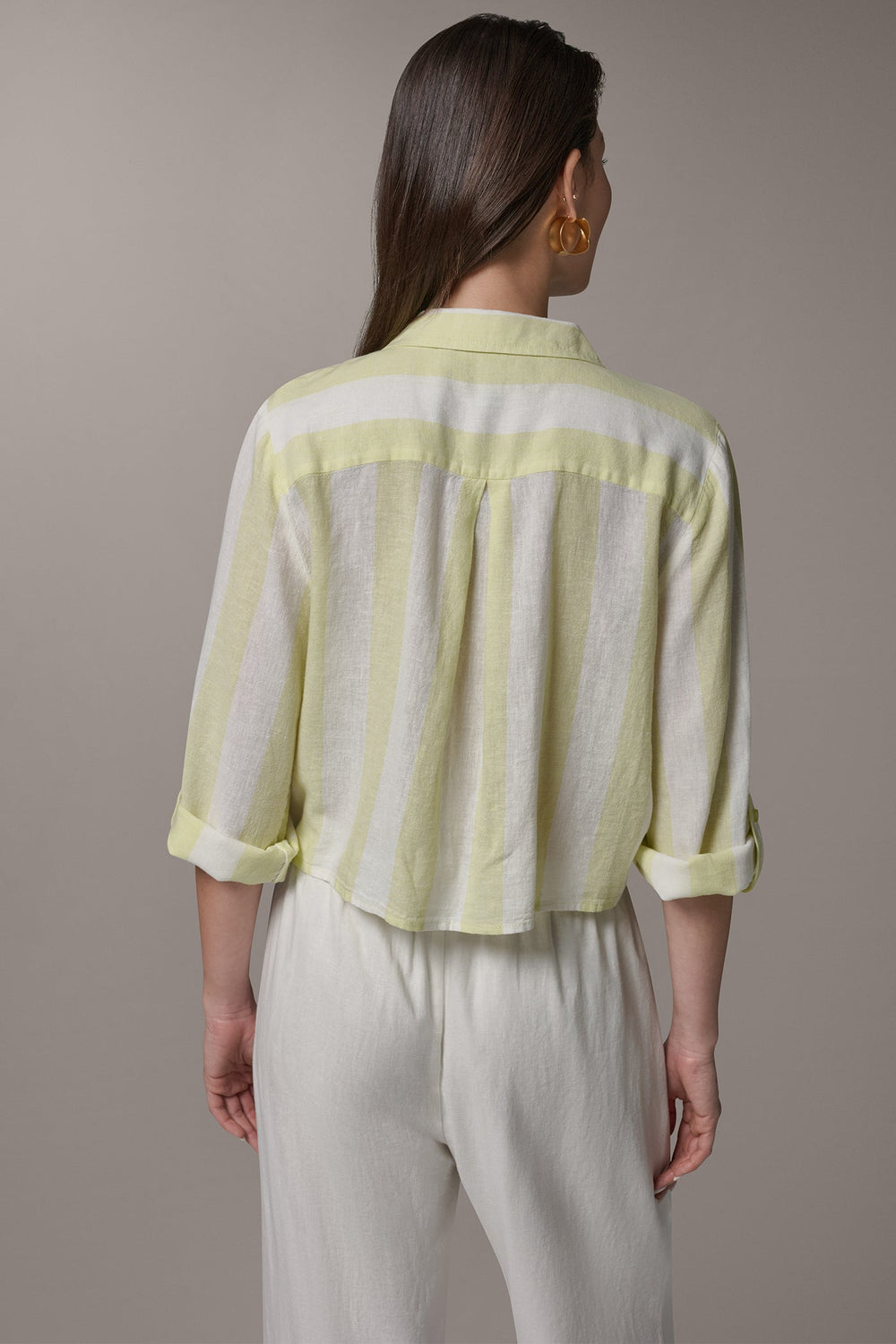 Donna Karan | LONG SLEEVE TIE-FRONT BLOUSE