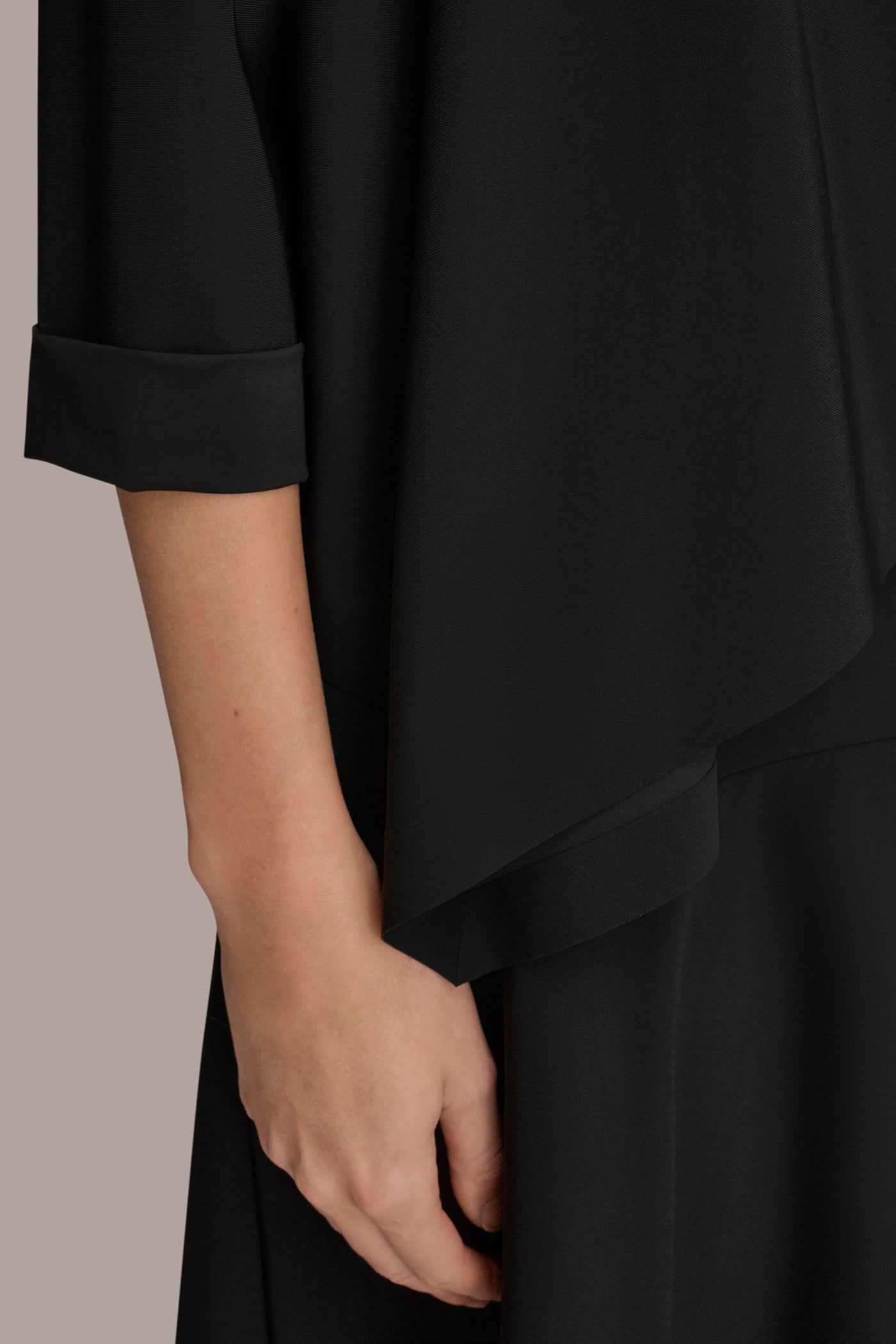 Donna Karan | THE MODERN TRAVEL 3/4 SLEEVE SHAWL CARDIGAN JACKET