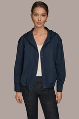 Donna Karan | HOODED BUTTON-DOWN SHIRT