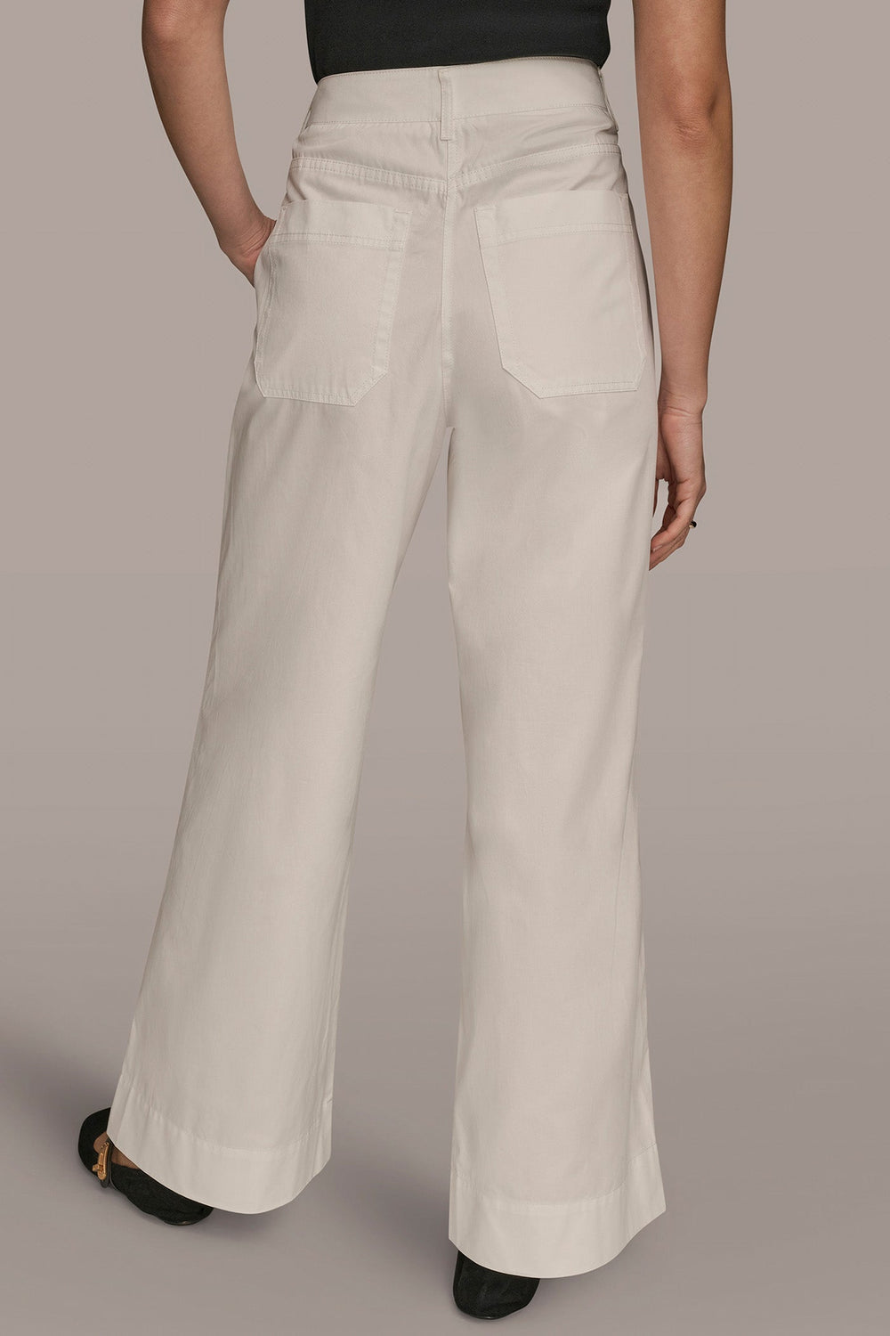 Donna Karan | HIGH-RISE PINTUCKED WIDE-LEG TROUSER