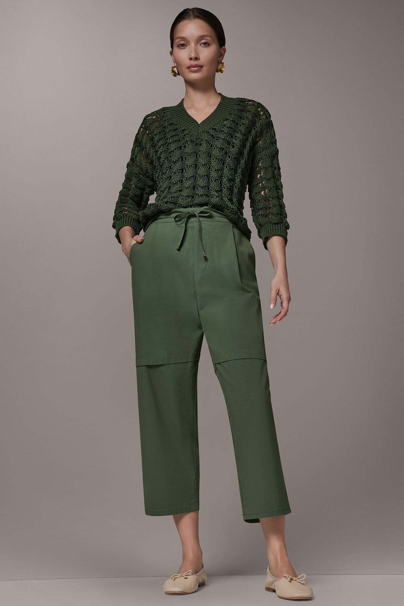 Donna Karan | PAPER POPLIN PANT