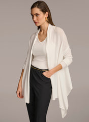 Donna Karan | LONG SLEEVE DRAPE CARDIGAN