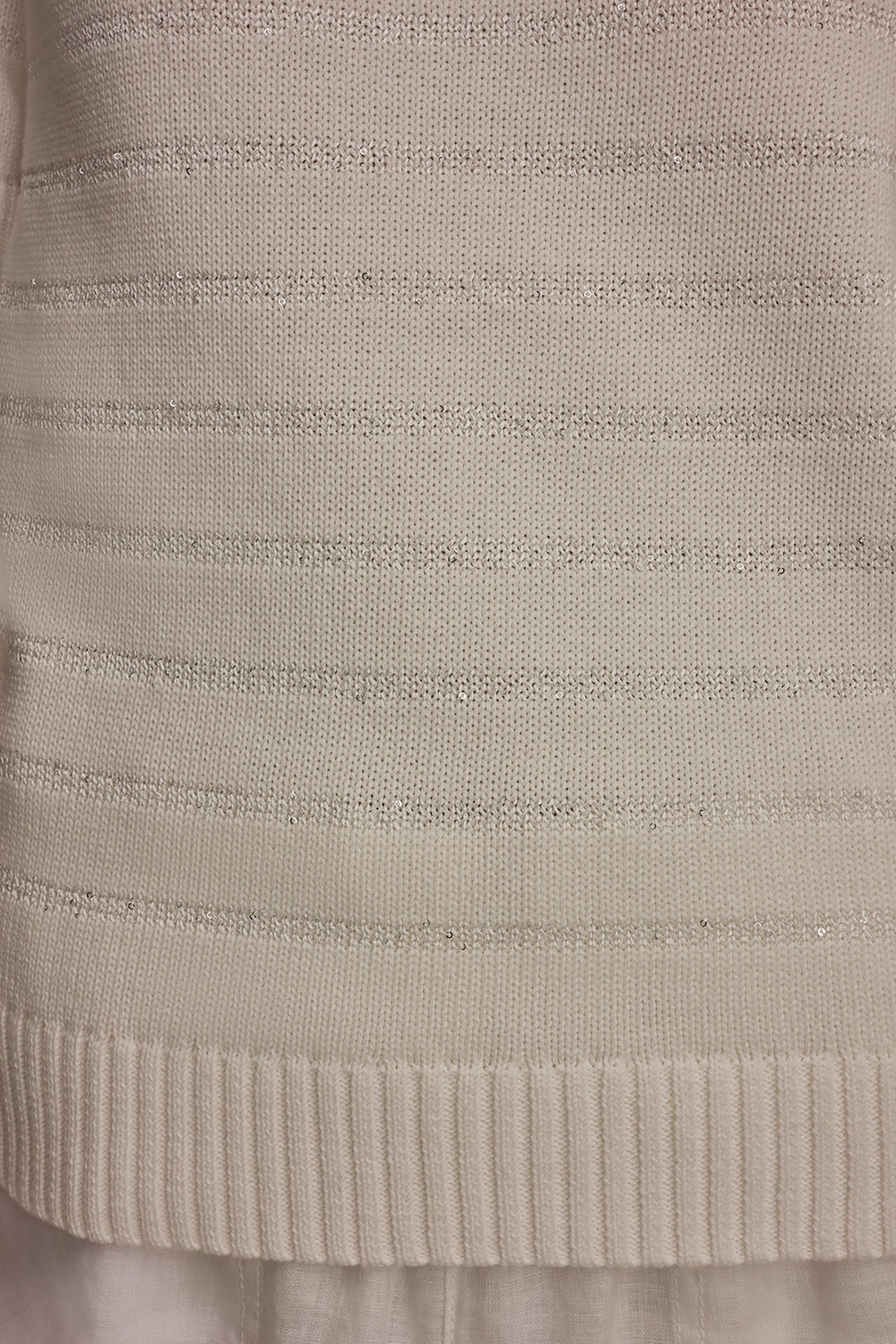 Donna Karan | SEQUIN STRIPE SWEATER