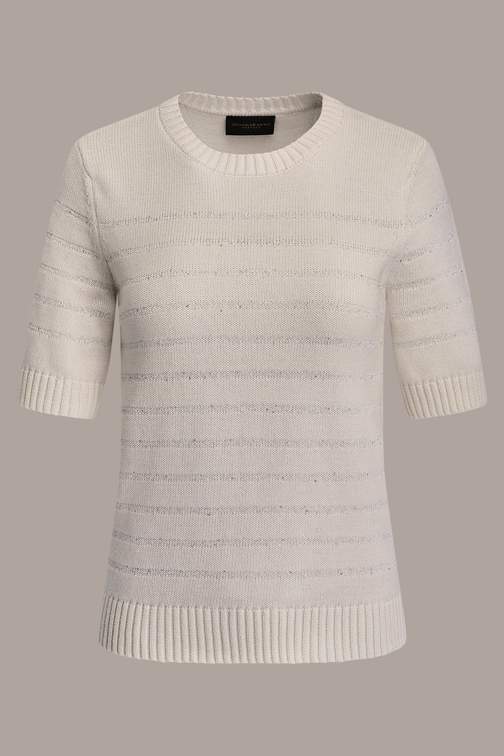 Donna Karan | SEQUIN STRIPE SWEATER