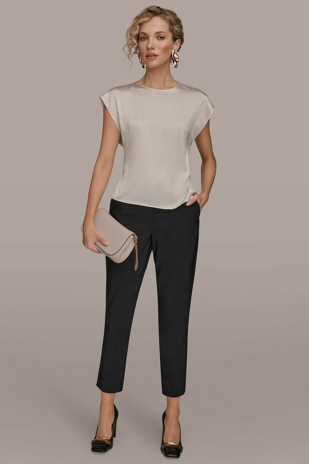 Donna Karan | CAP SLEEVE BLOUSE