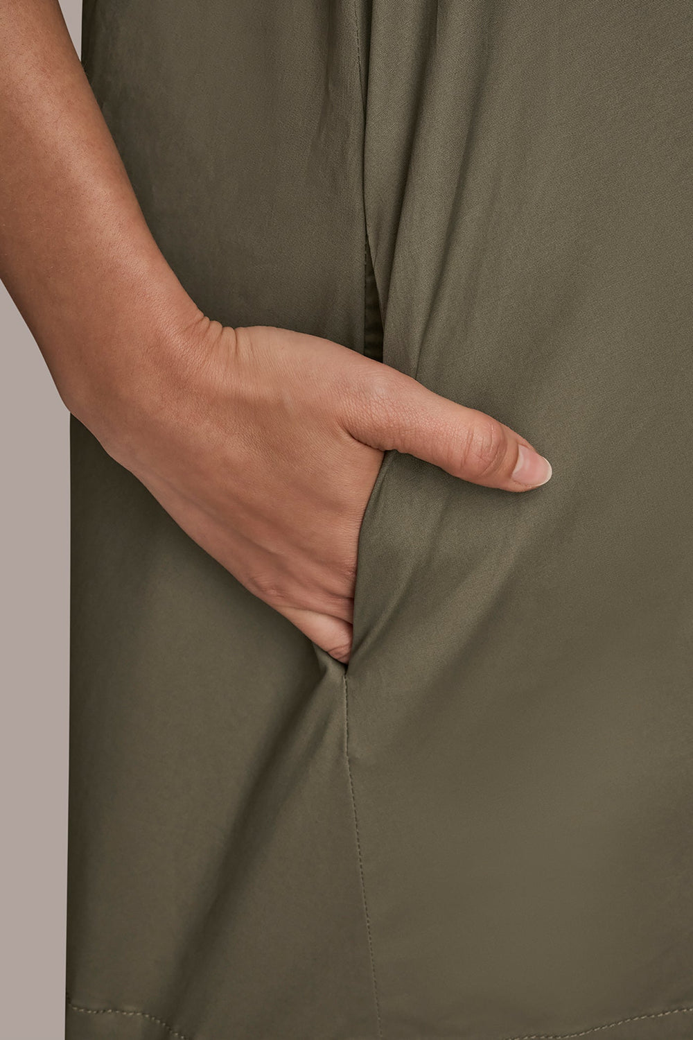 Donna Karan | ELBOW-SLEEVE MINI SHIRT DRESS