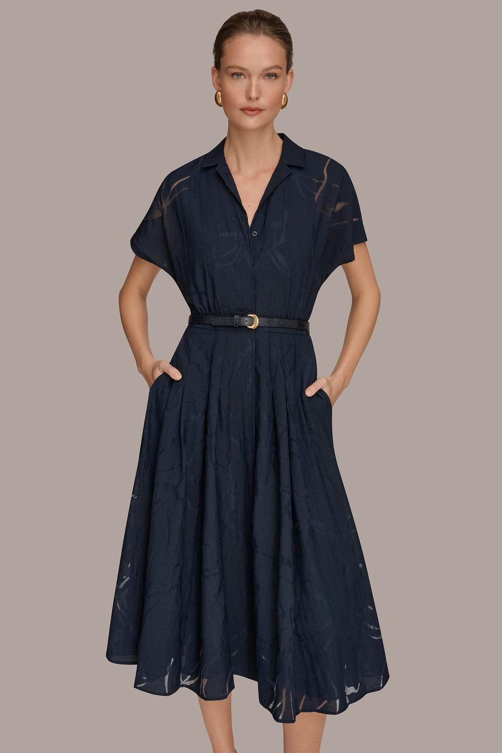 Donna Karan | SHORT-SLEEVE SHIRT DRESS