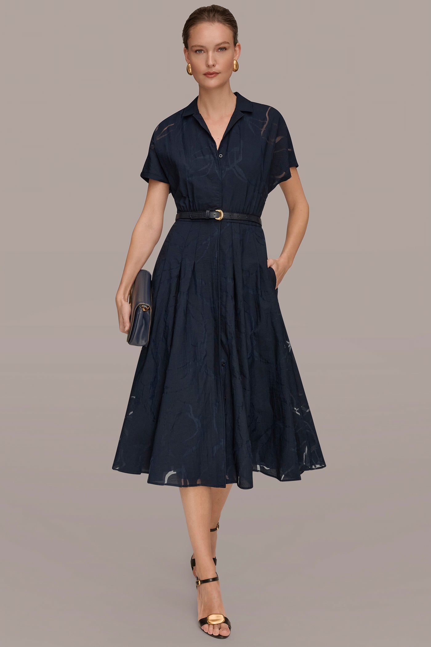 Donna Karan | SHORT-SLEEVE SHIRT DRESS