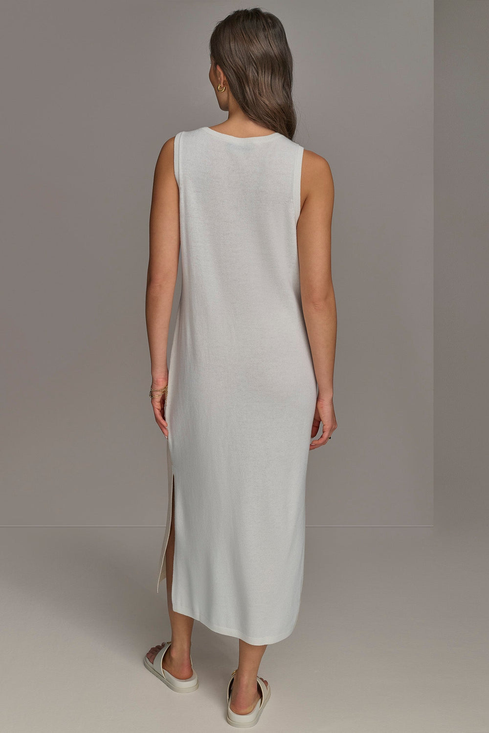 Donna Karan | CASHMERE SLEEVELESS MIDI TANK DRESS