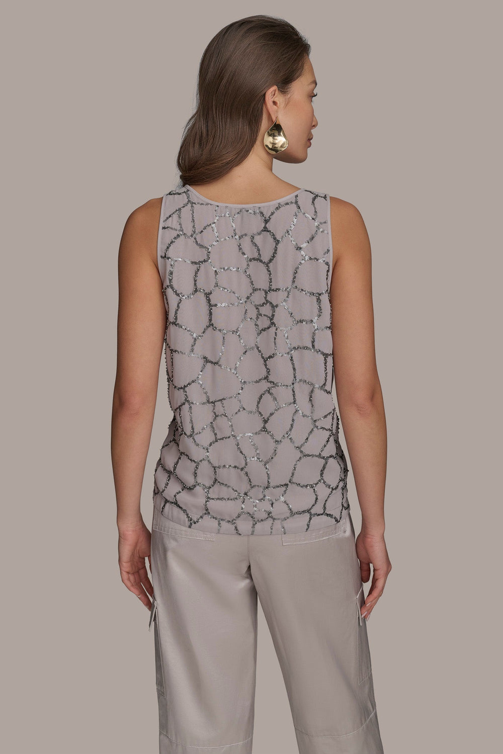 Donna Karan | SHELL WITH SEQUIN DETAIL
