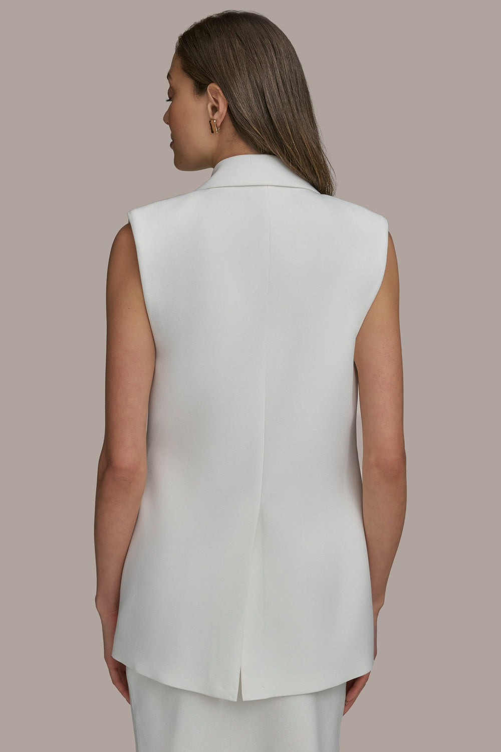 Donna Karan | BUTTON VEST WITH POCKET DETAIL