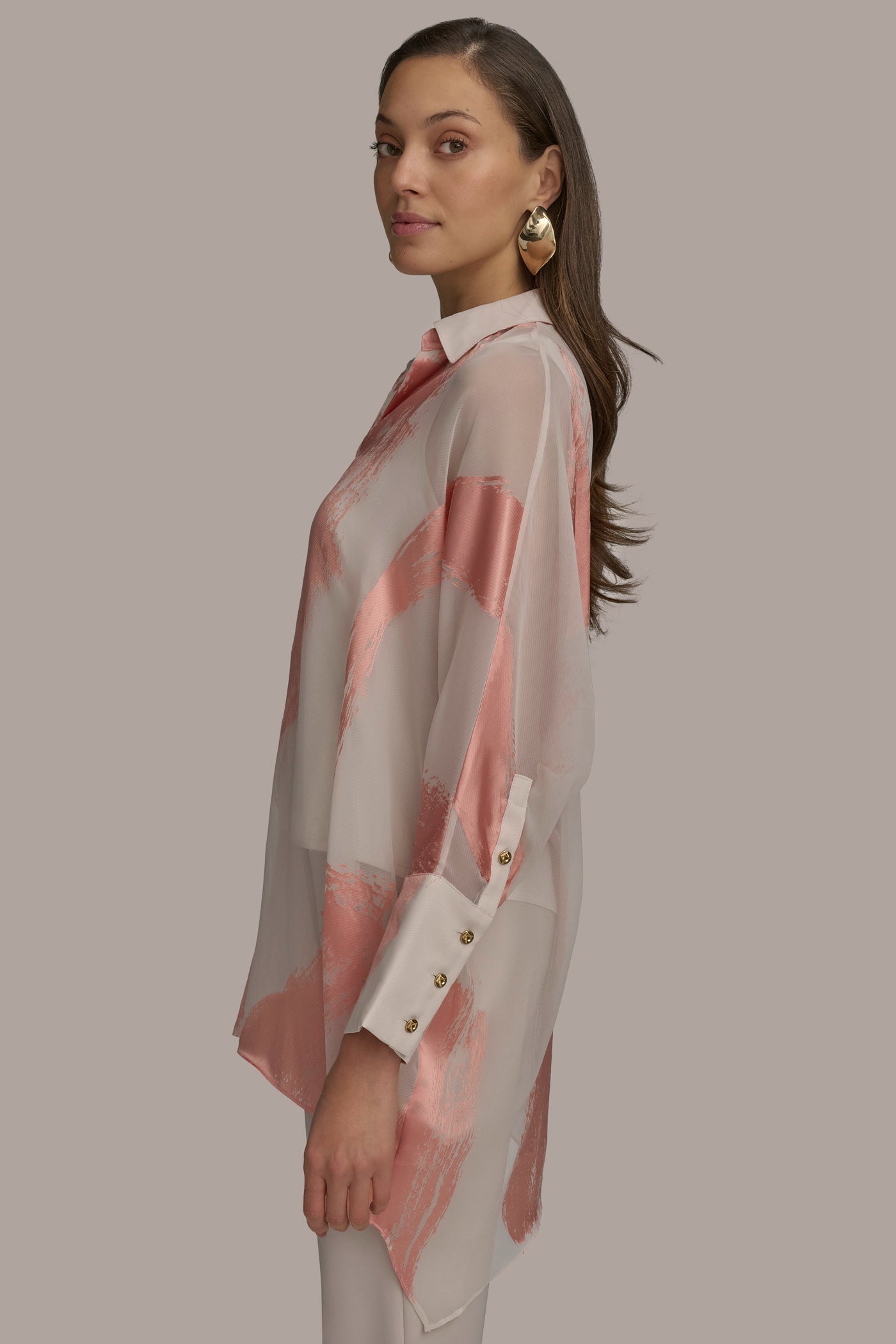 Donna Karan | BRUSHSTROKE BURNOUT TOP