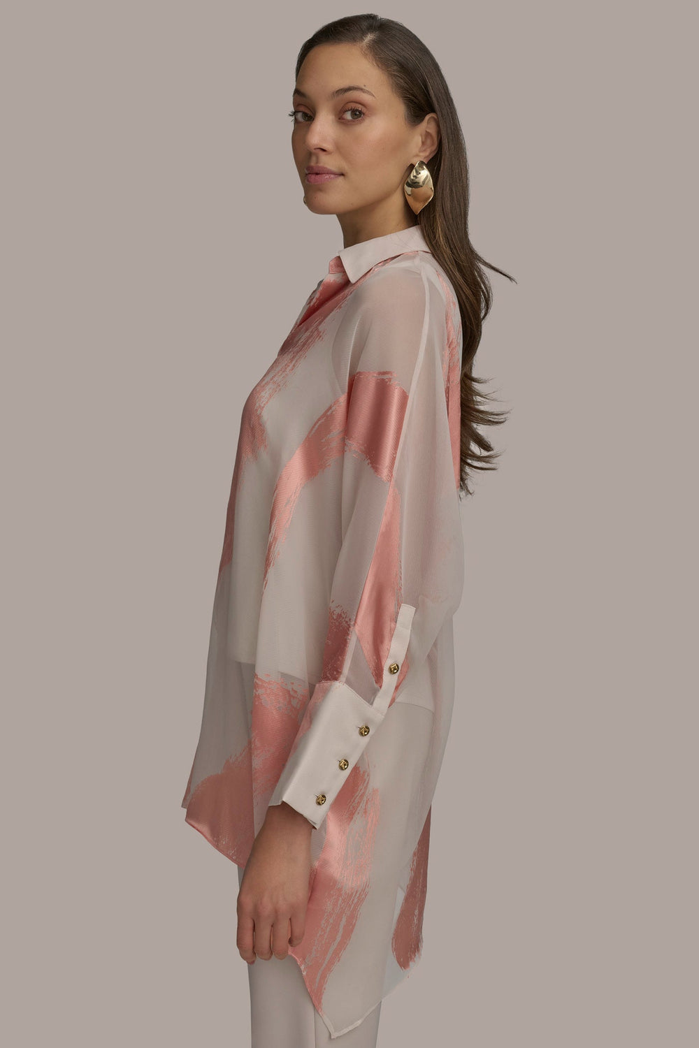 Donna Karan | BRUSHSTROKE BURNOUT TOP