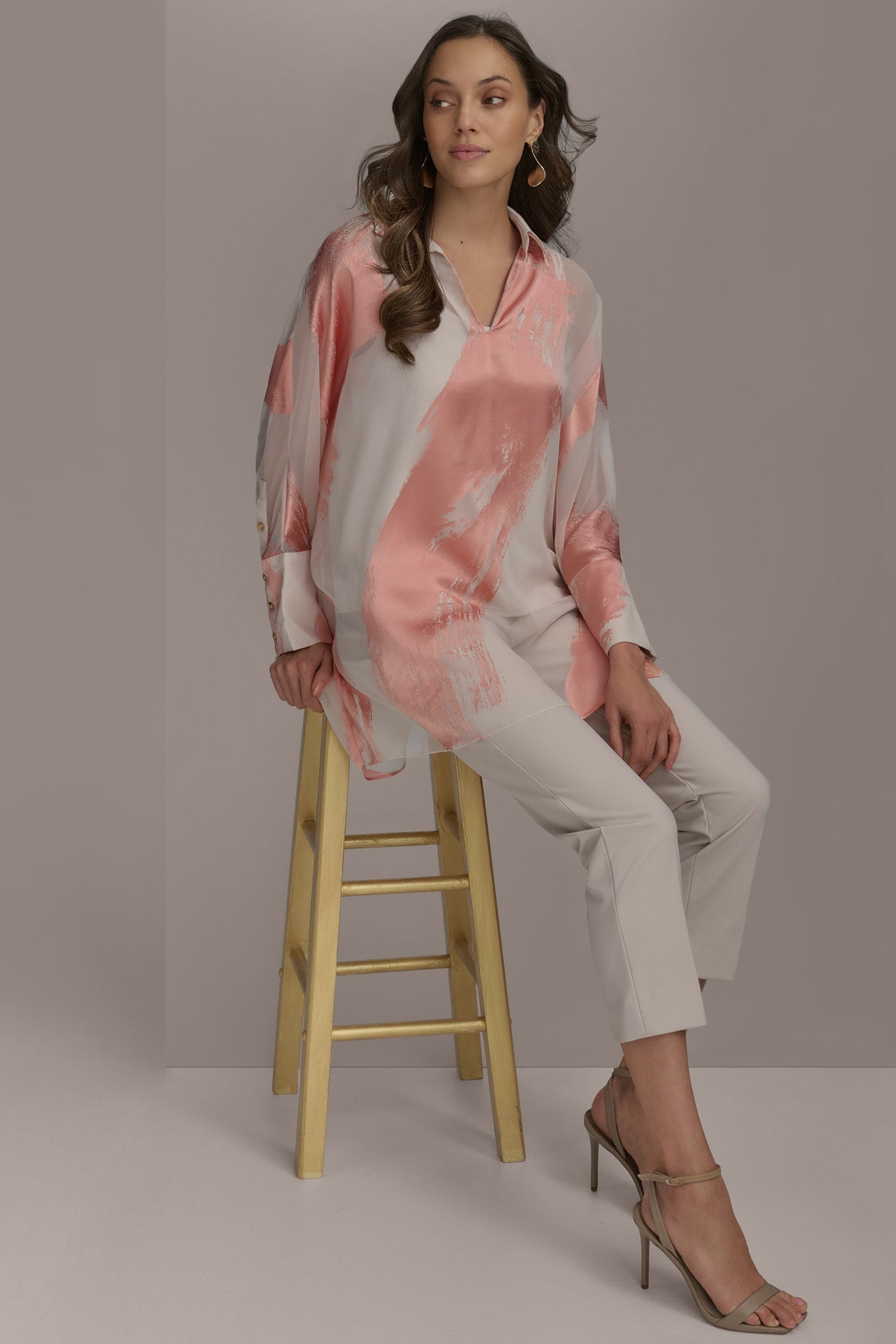 Donna Karan | BRUSHSTROKE BURNOUT TOP