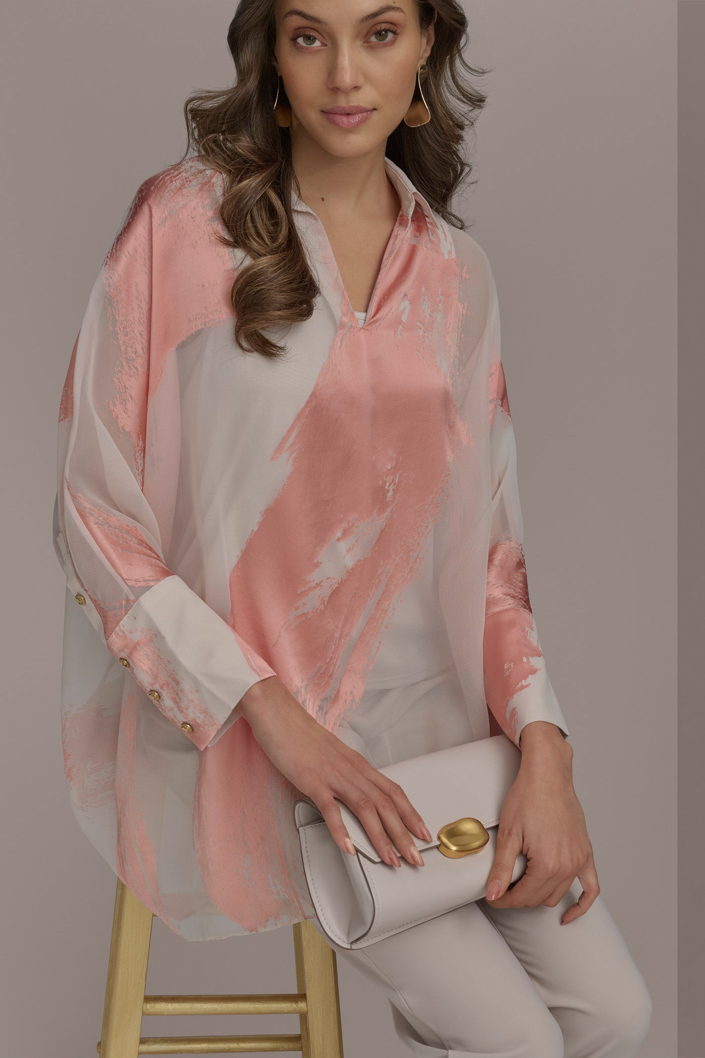 Donna Karan | BRUSHSTROKE BURNOUT TOP