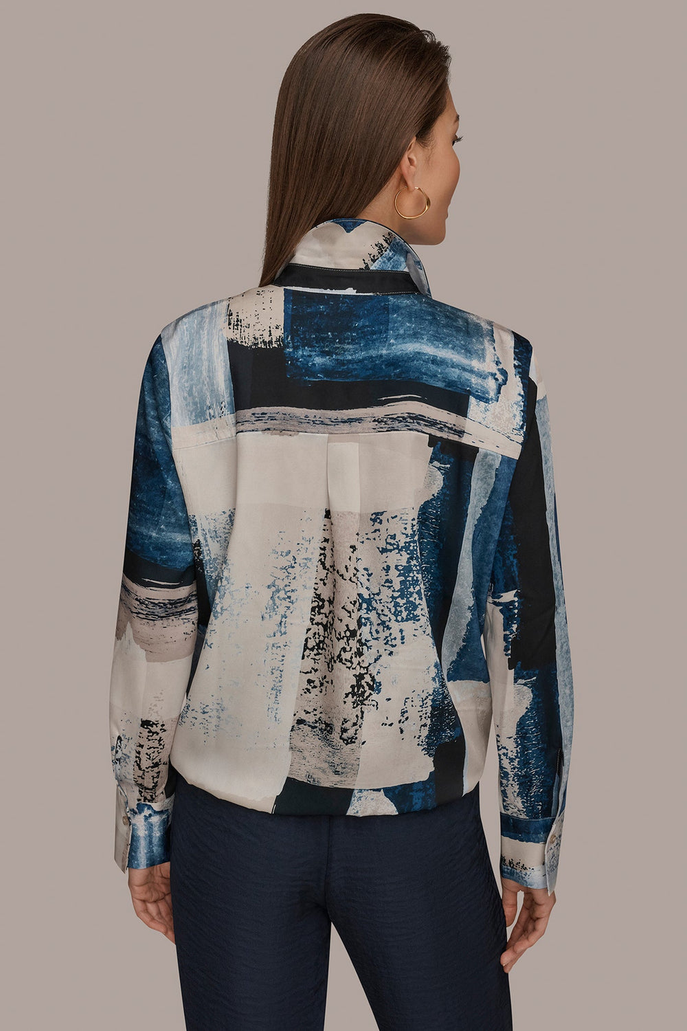 Donna Karan | DRAWSTRING HEM BLOUSE