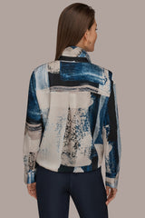 Donna Karan | DRAWSTRING HEM BLOUSE
