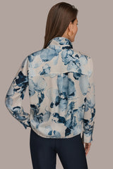 Donna Karan | DRAWSTRING HEM BLOUSE