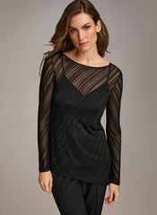 Donna Karan | SHEER TOP WITH SHIMMER