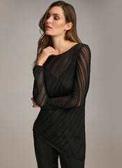 Donna Karan | SHEER TOP WITH SHIMMER