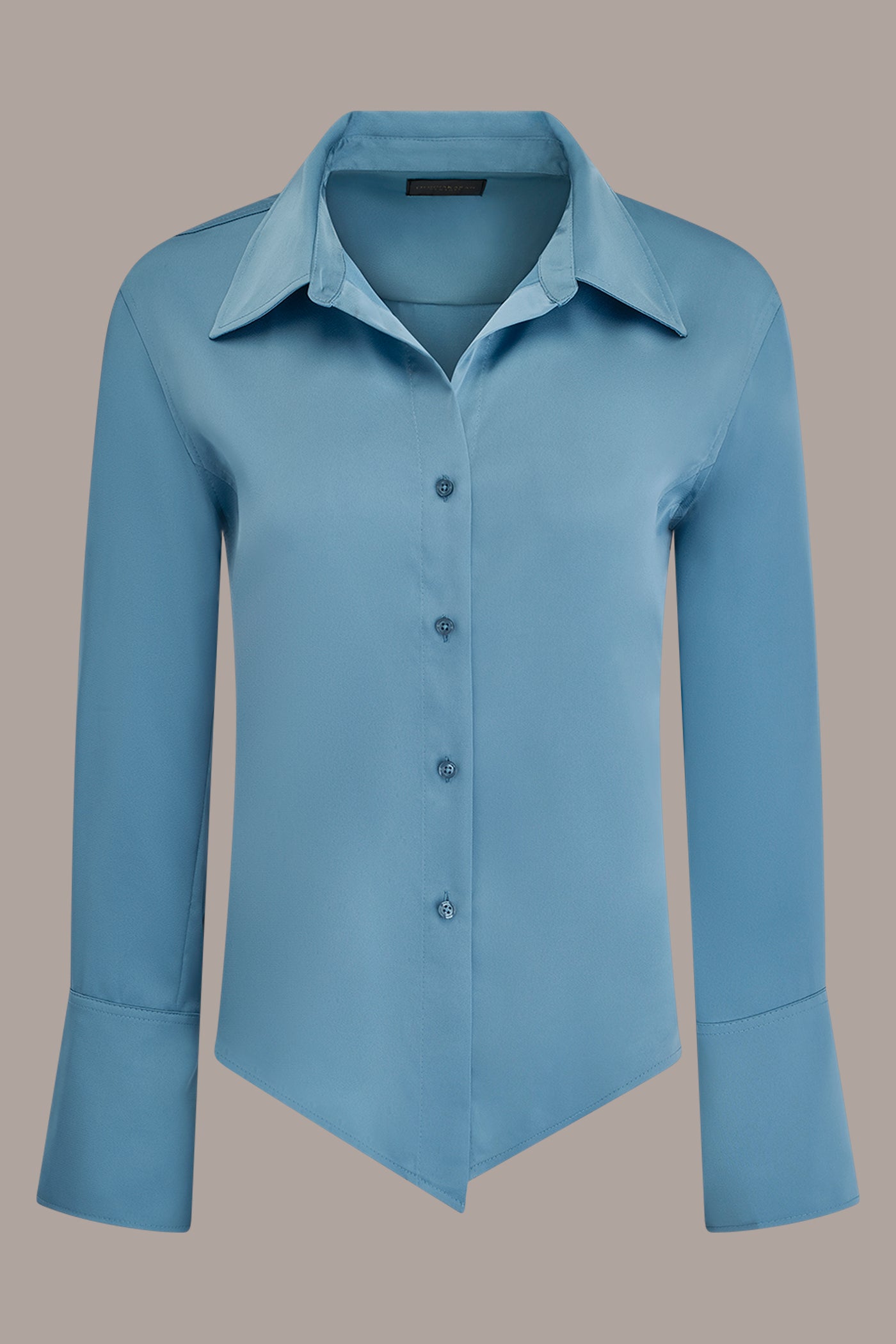 Donna Karan | SATIN HIGH-LOW BLOUSE