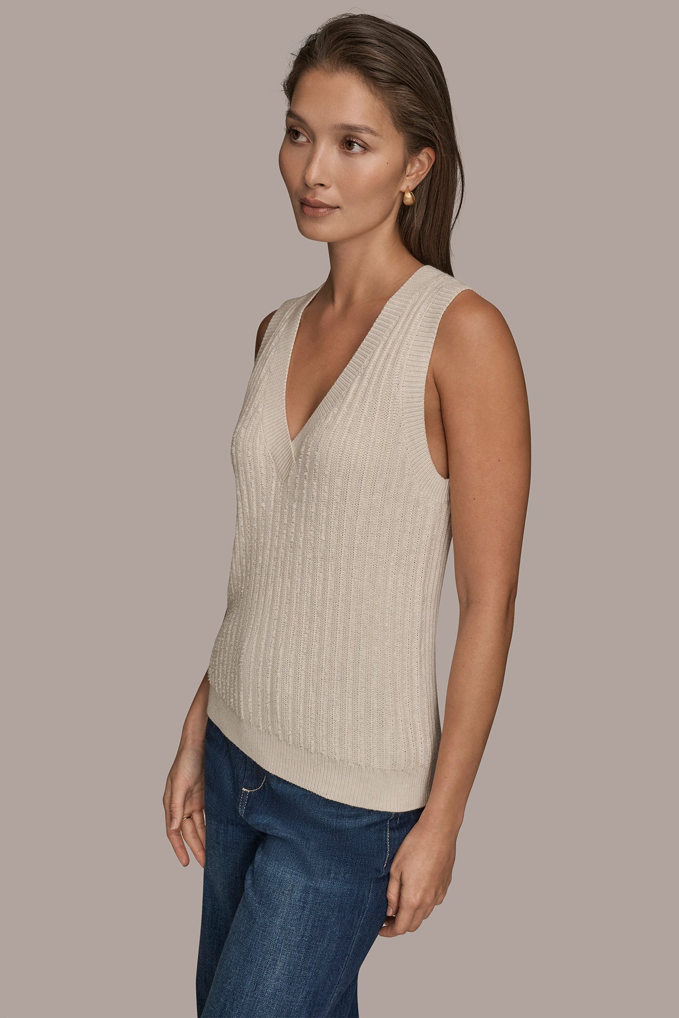 Donna Karan | LOOP STITCH SWEATER VEST
