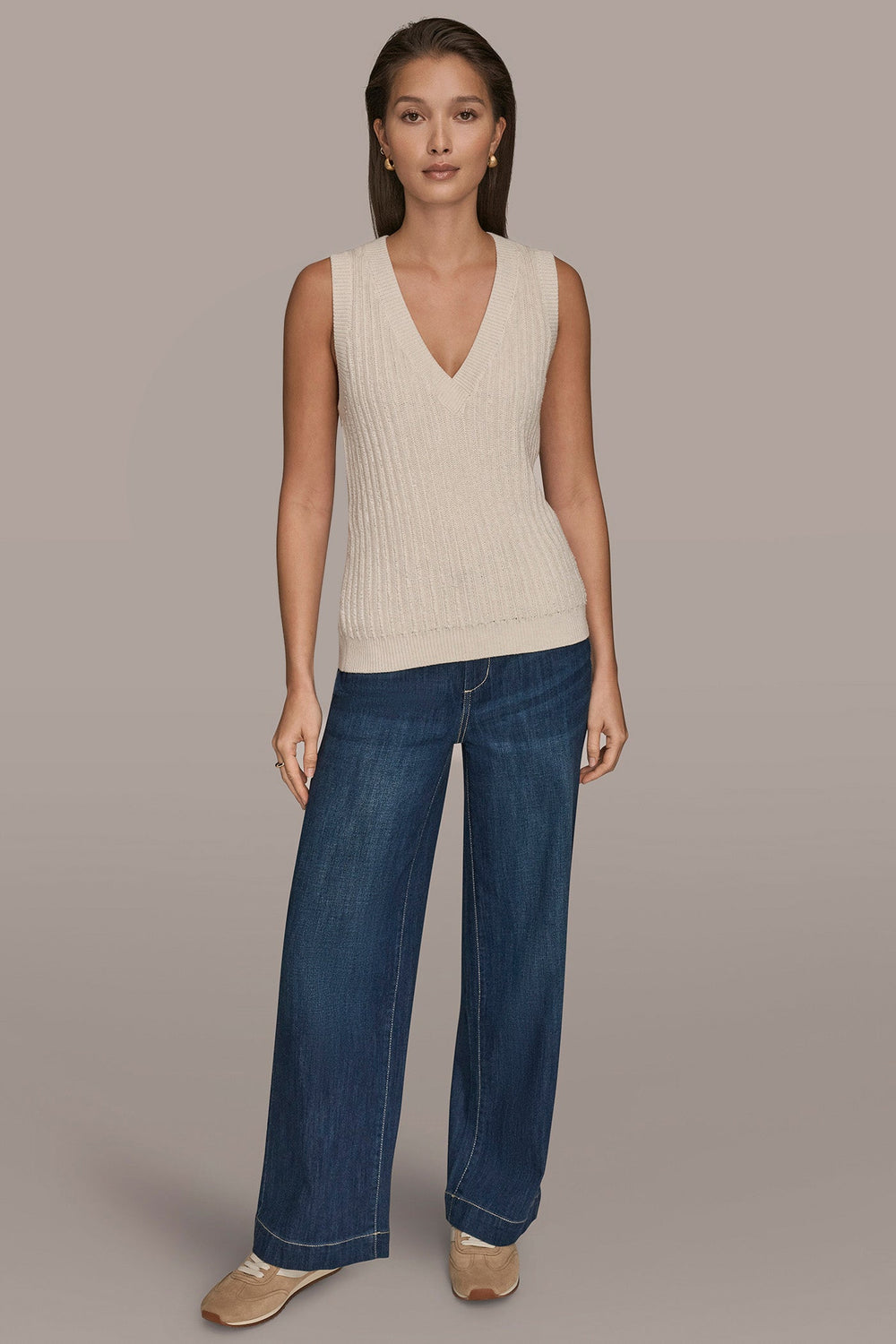 Donna Karan | LOOP STITCH SWEATER VEST