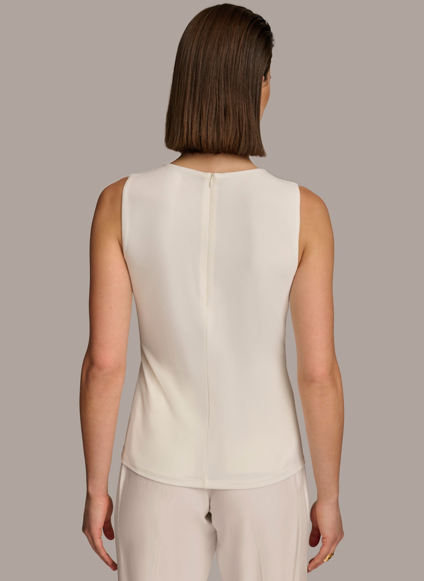 Donna Karan | CREW NECK WRAP TOP