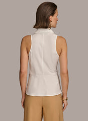 Donna Karan | TORTOISE HARDWARE KNOT TOP