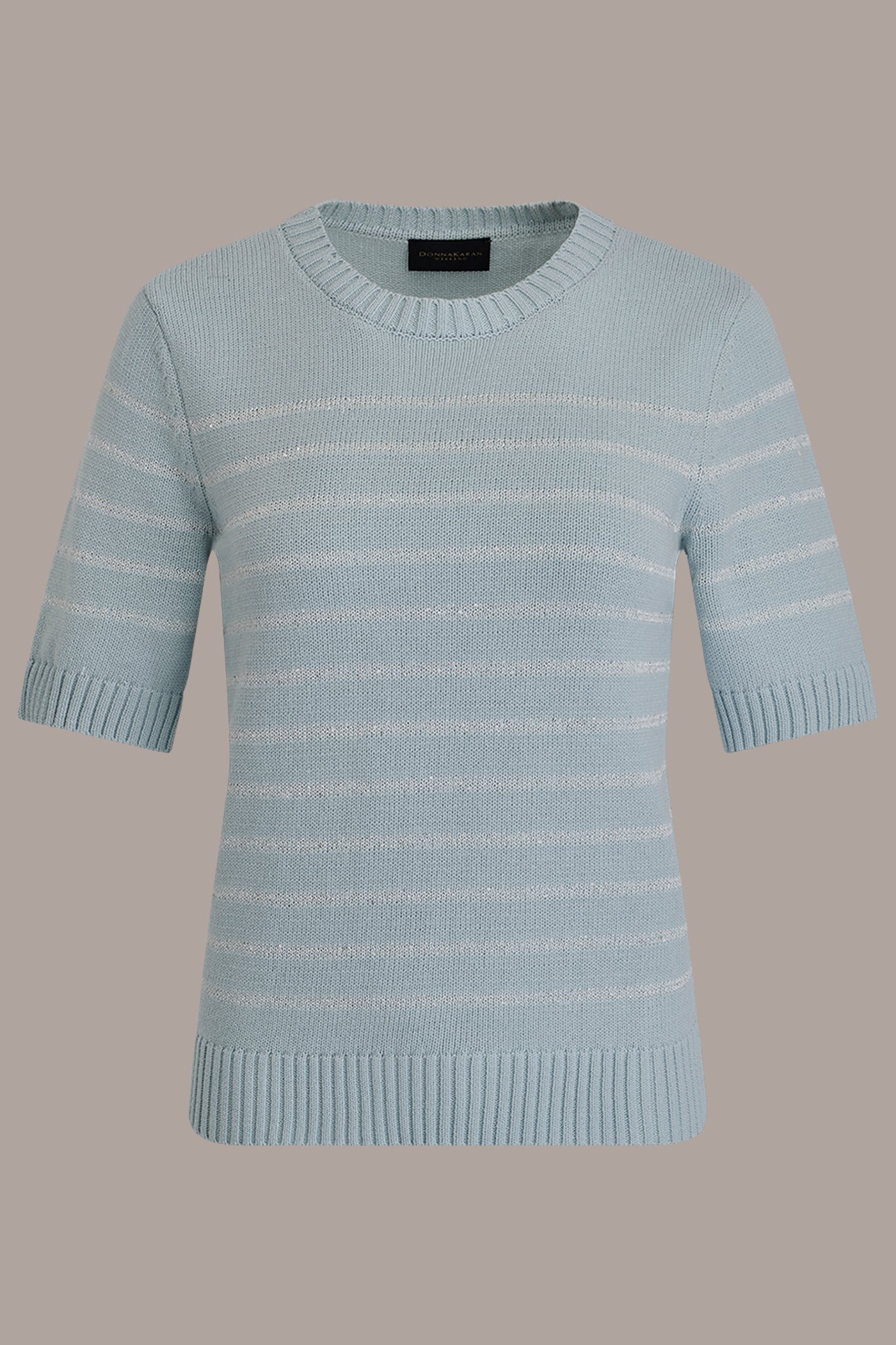 Donna Karan | SEQUIN STRIPE SWEATER