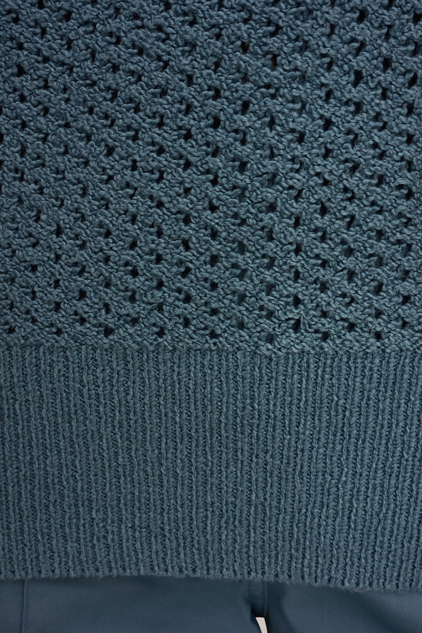 Donna Karan | LONG SLEEVE OPEN STITCH SWEATER