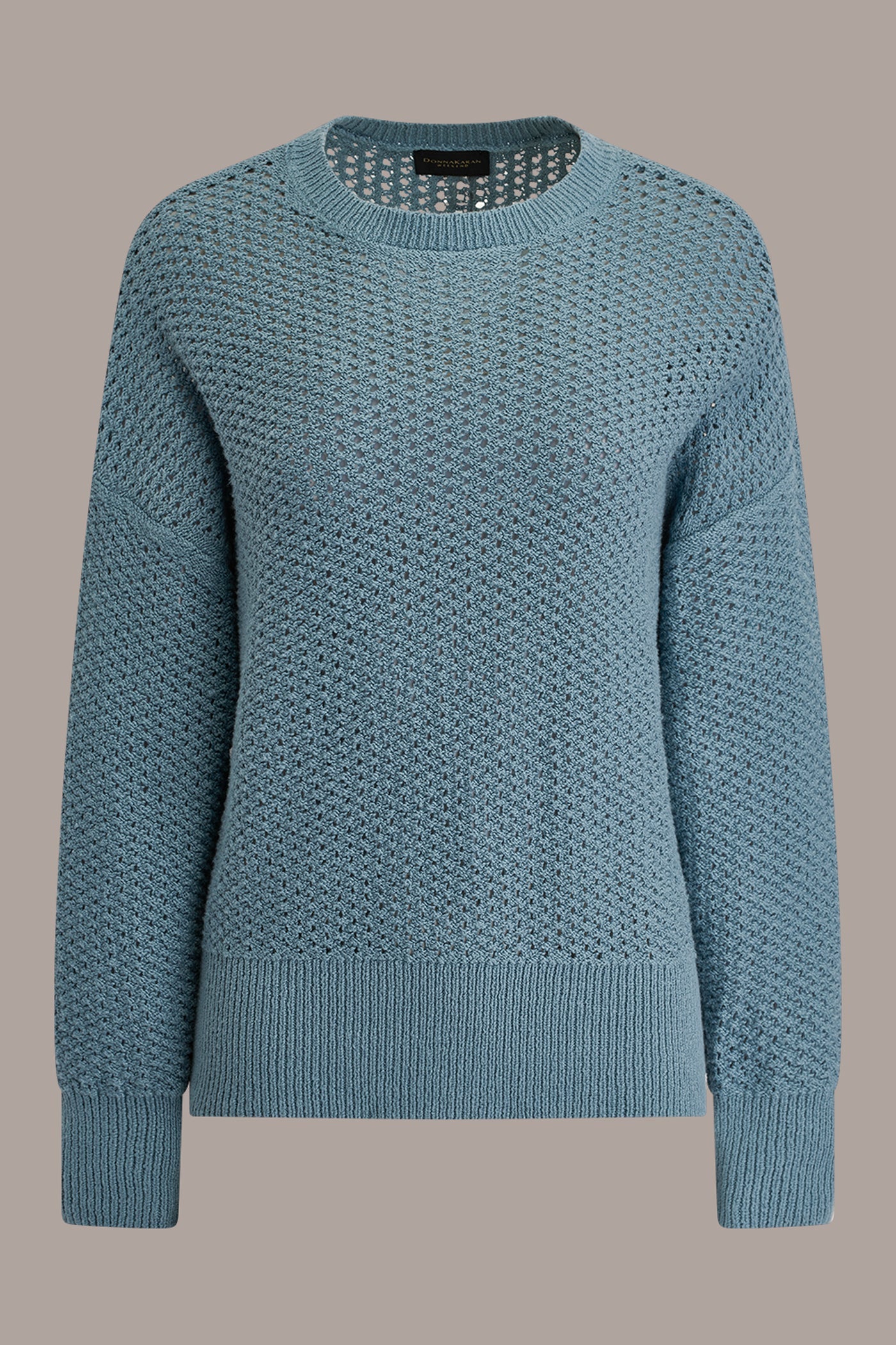 Donna Karan | LONG SLEEVE OPEN STITCH SWEATER