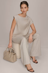 Donna Karan | ASYMMETRIC DRAPE BLOUSE