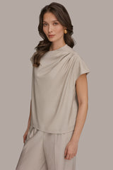 Donna Karan | ASYMMETRIC DRAPE BLOUSE