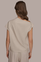 Donna Karan | ASYMMETRIC DRAPE BLOUSE