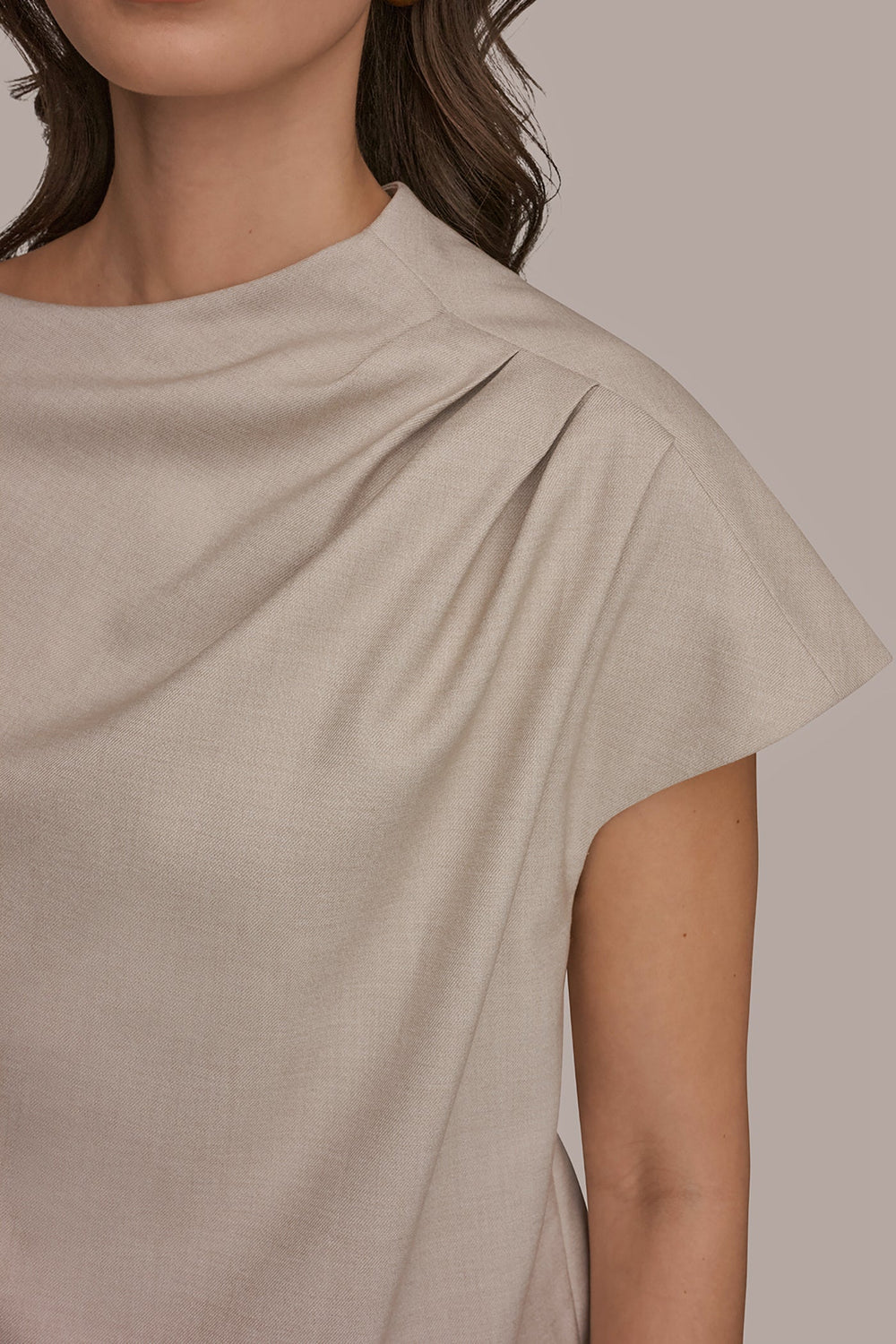 Donna Karan | ASYMMETRIC DRAPE BLOUSE