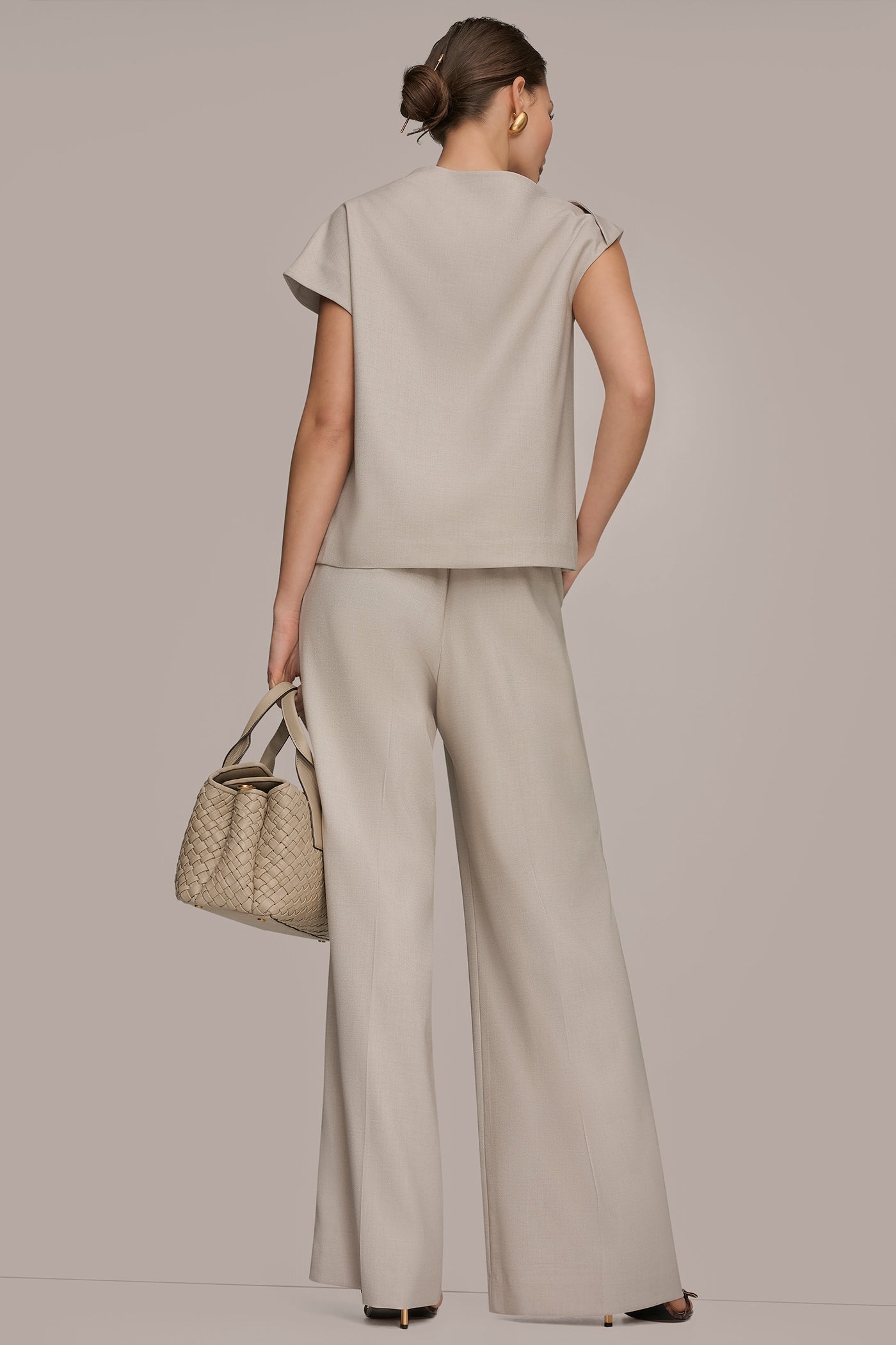 Donna Karan | ASYMMETRIC DRAPE BLOUSE