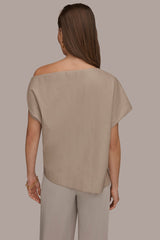 Donna Karan | ASYMMETRIC ANGLE HEM TOP