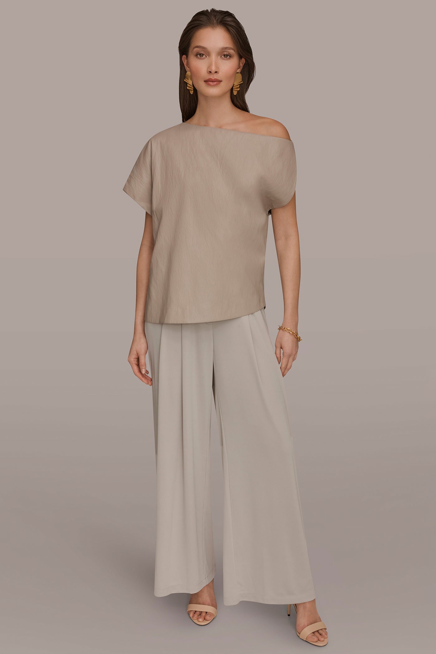 Donna Karan | ASYMMETRIC ANGLE HEM TOP