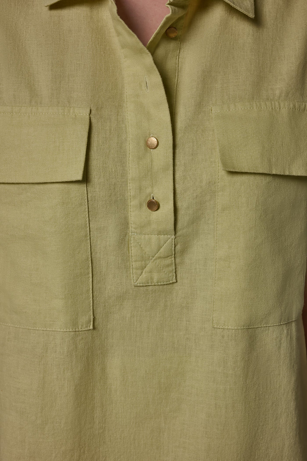 Donna Karan | CAP SLEEVE CAMP SHIRT