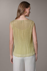 Donna Karan | SLEEVELESS METALLIC BLOUSE
