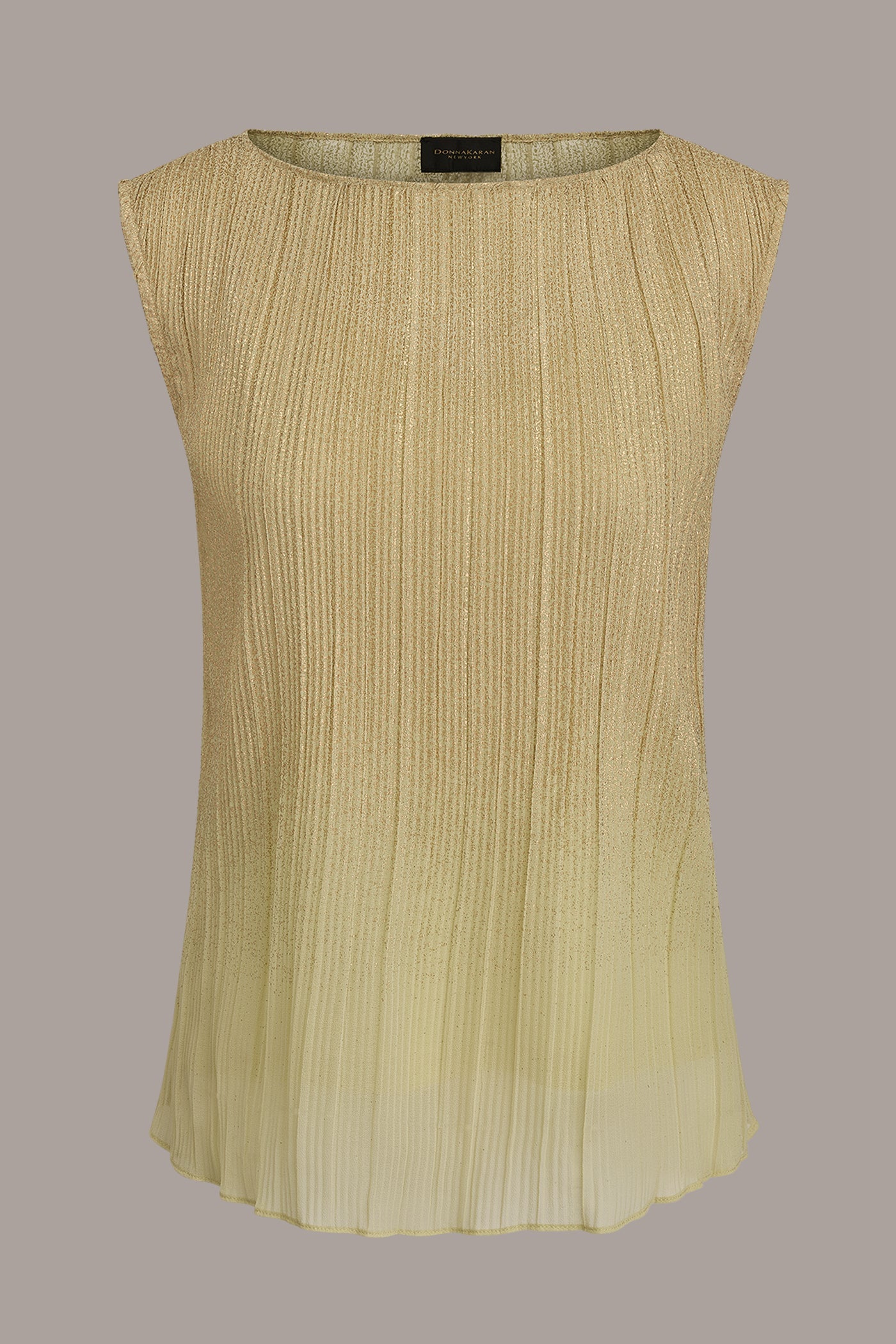 Donna Karan | SLEEVELESS METALLIC BLOUSE