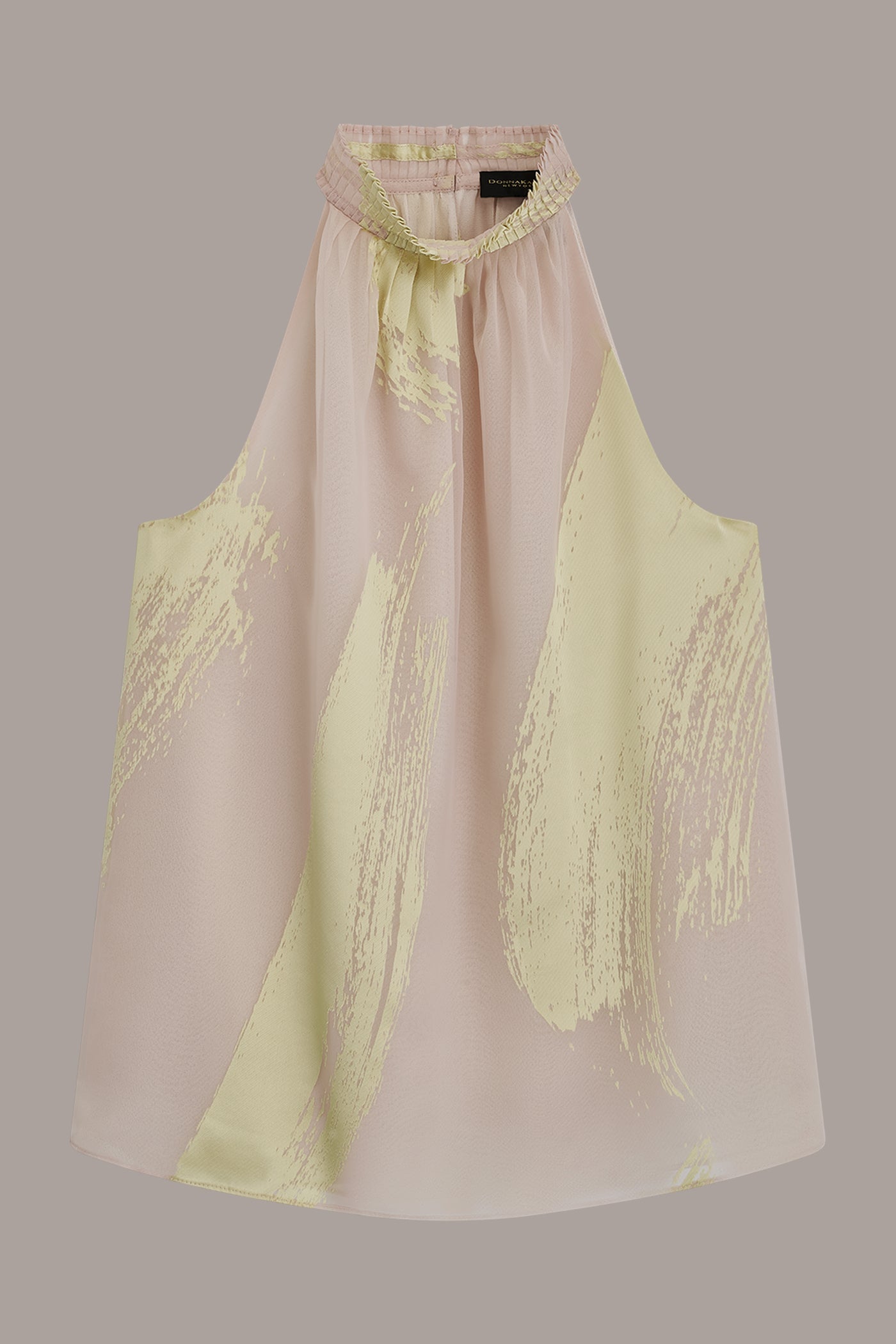 Donna Karan | SLEEVELESS METALLIC BRUSHSTROKE BLOUSE